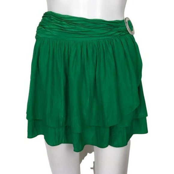 Ramy Brook Women Green Waistband Pleated g52
